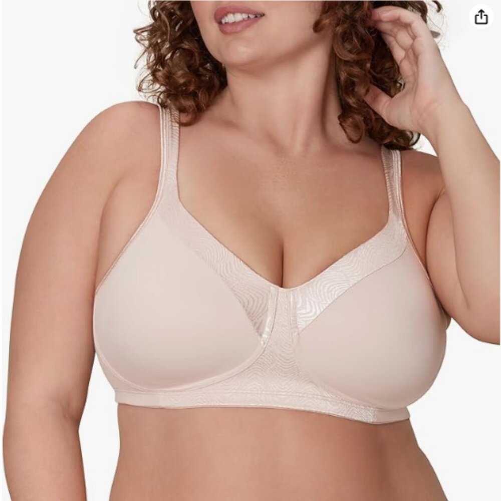 Playtex 18 Hour Wireless Bra, Silky Soft Smoothing T-Shirt Bra,Cool Comfort  38D
